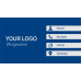 Blue Matte Visiting Card